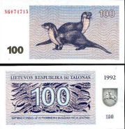 *100 Talonas Litva 1992, P42 UNC - Kliknutím na obrázok zatvorte -